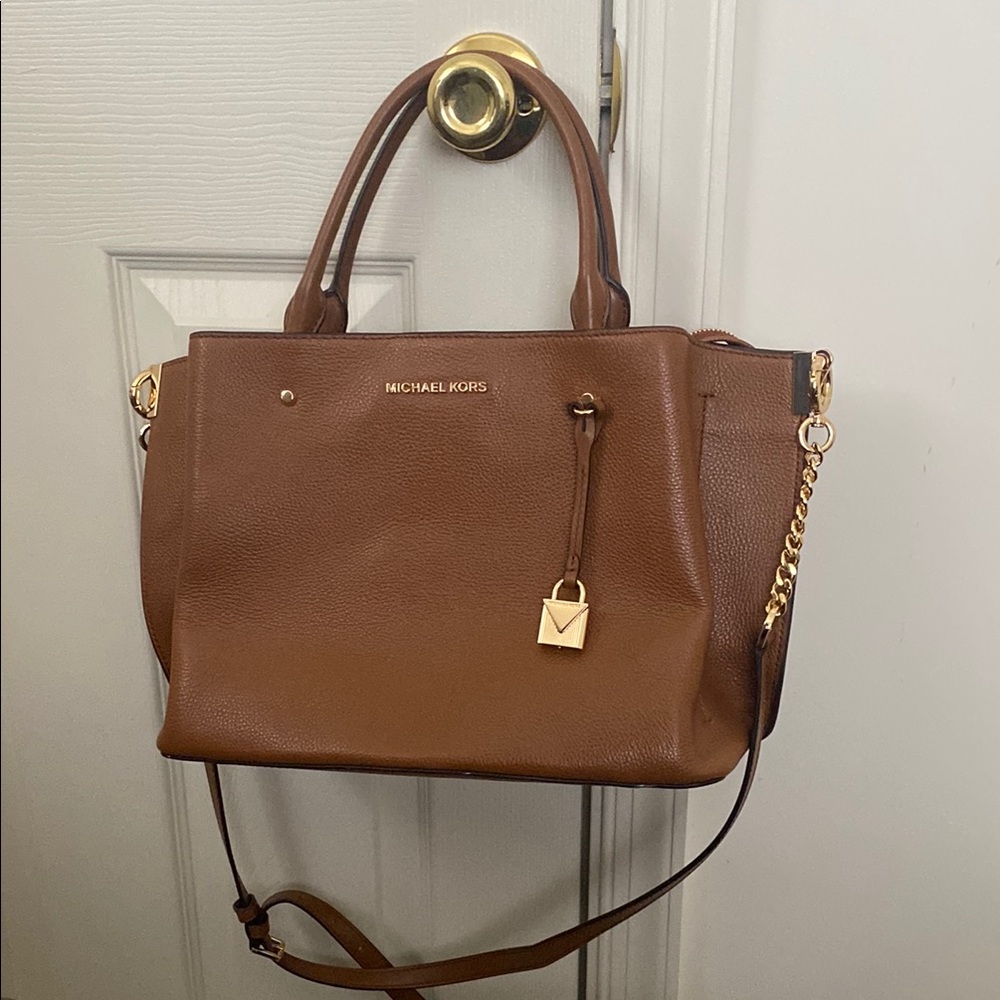 Michael Kors Brown Leather Tote Bag 💼